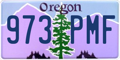 OR license plate 973PMF