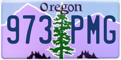 OR license plate 973PMG