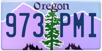 OR license plate 973PMI