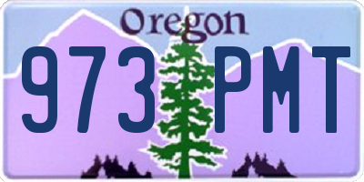 OR license plate 973PMT