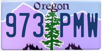 OR license plate 973PMW
