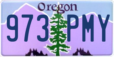 OR license plate 973PMY