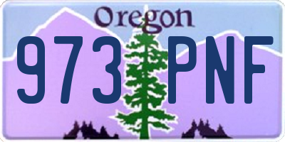 OR license plate 973PNF