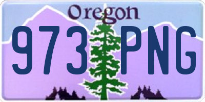 OR license plate 973PNG