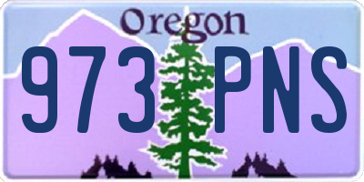OR license plate 973PNS