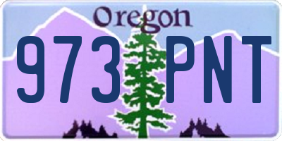 OR license plate 973PNT