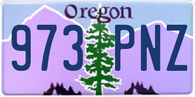 OR license plate 973PNZ