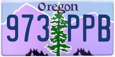 OR license plate 973PPB
