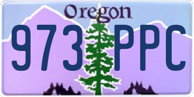 OR license plate 973PPC