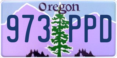 OR license plate 973PPD
