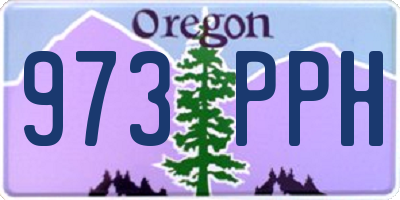 OR license plate 973PPH