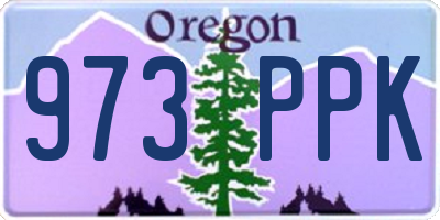 OR license plate 973PPK