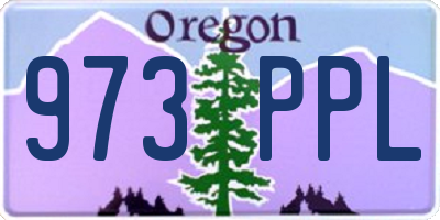 OR license plate 973PPL