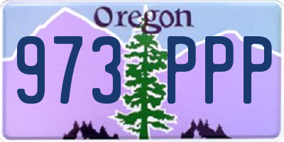 OR license plate 973PPP
