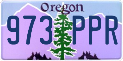 OR license plate 973PPR
