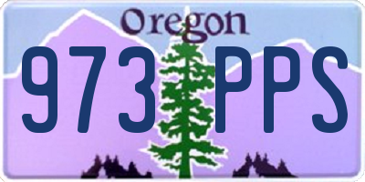 OR license plate 973PPS