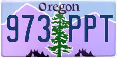 OR license plate 973PPT