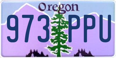 OR license plate 973PPU