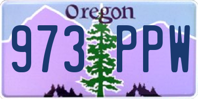 OR license plate 973PPW