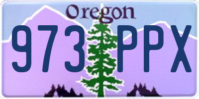 OR license plate 973PPX
