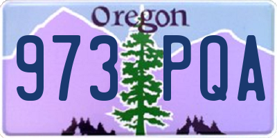 OR license plate 973PQA