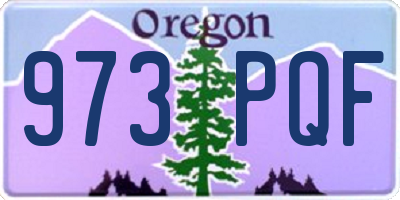 OR license plate 973PQF