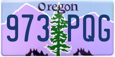 OR license plate 973PQG