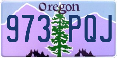 OR license plate 973PQJ