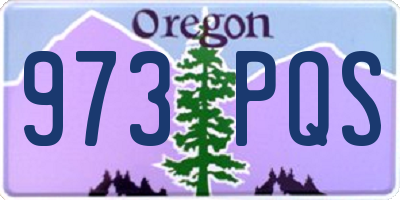 OR license plate 973PQS