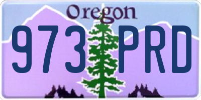 OR license plate 973PRD