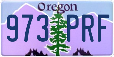 OR license plate 973PRF