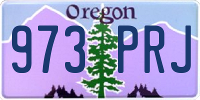 OR license plate 973PRJ