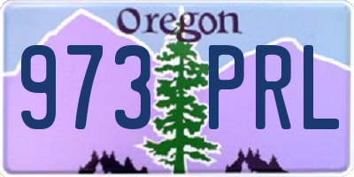 OR license plate 973PRL
