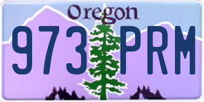 OR license plate 973PRM