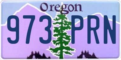 OR license plate 973PRN