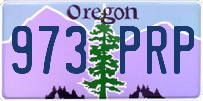 OR license plate 973PRP