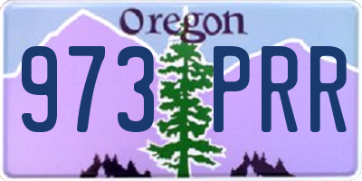 OR license plate 973PRR