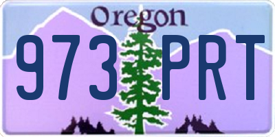 OR license plate 973PRT