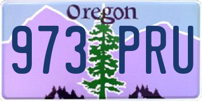 OR license plate 973PRU