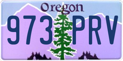 OR license plate 973PRV