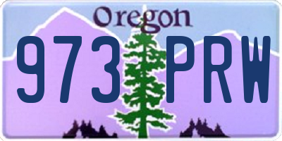 OR license plate 973PRW