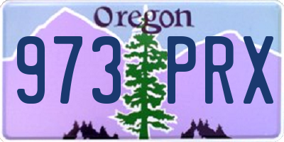 OR license plate 973PRX