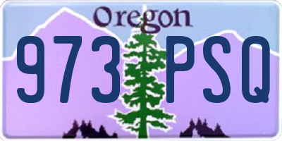 OR license plate 973PSQ