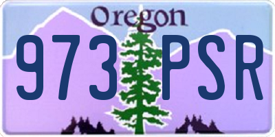 OR license plate 973PSR
