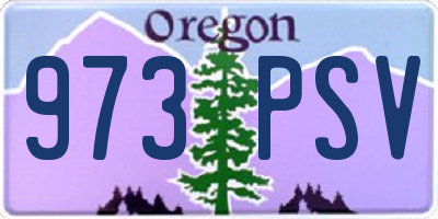 OR license plate 973PSV