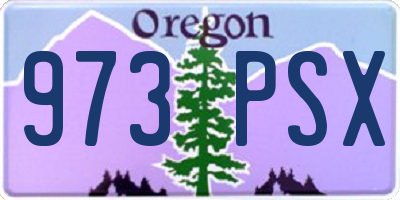 OR license plate 973PSX