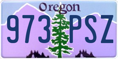 OR license plate 973PSZ
