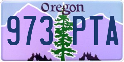 OR license plate 973PTA