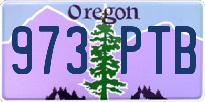 OR license plate 973PTB