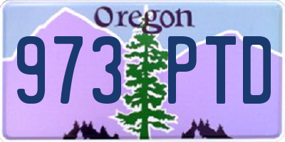 OR license plate 973PTD